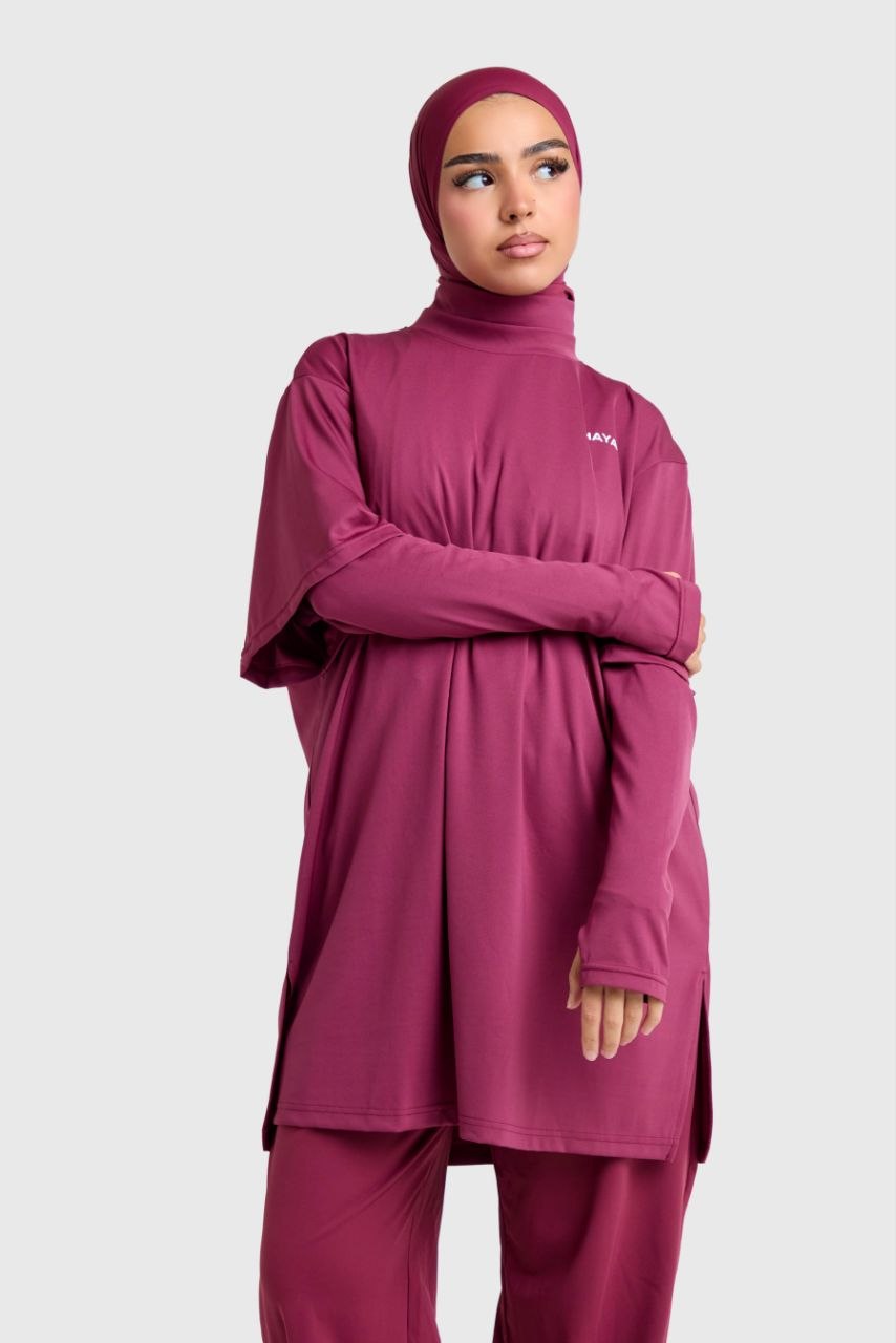 TENUE DE SPORT OVERSIZE - ROSE
