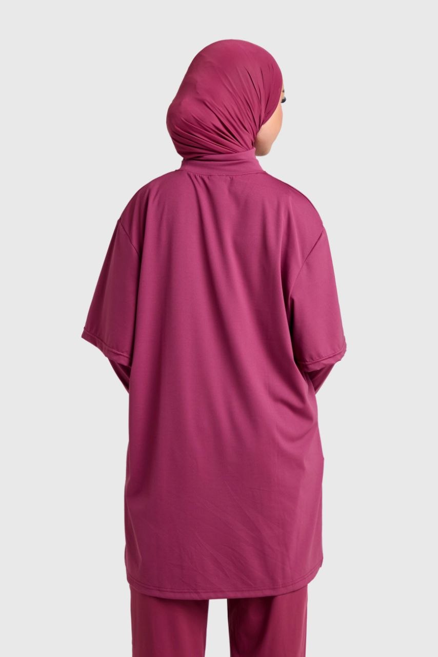 TENUE DE SPORT OVERSIZE - ROSE